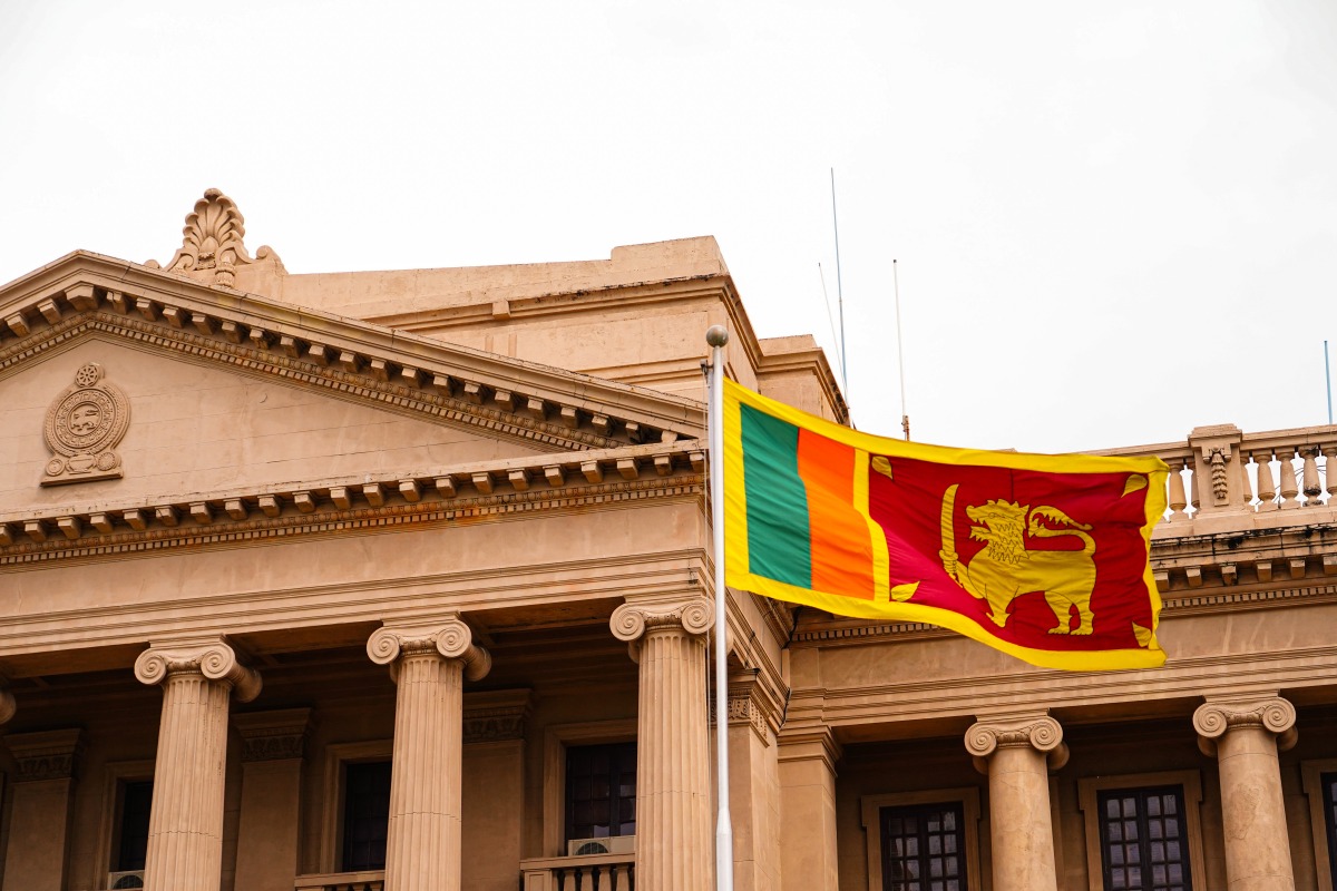 COLOMBO, Jan. 13, 2025 (Xinhua) -- This photo taken on Nov. 25, 2024 shows the Presidential Secretariat of Sri lanka in Colombo, Sri lanka. (Xinhua/Chen Dongshu)