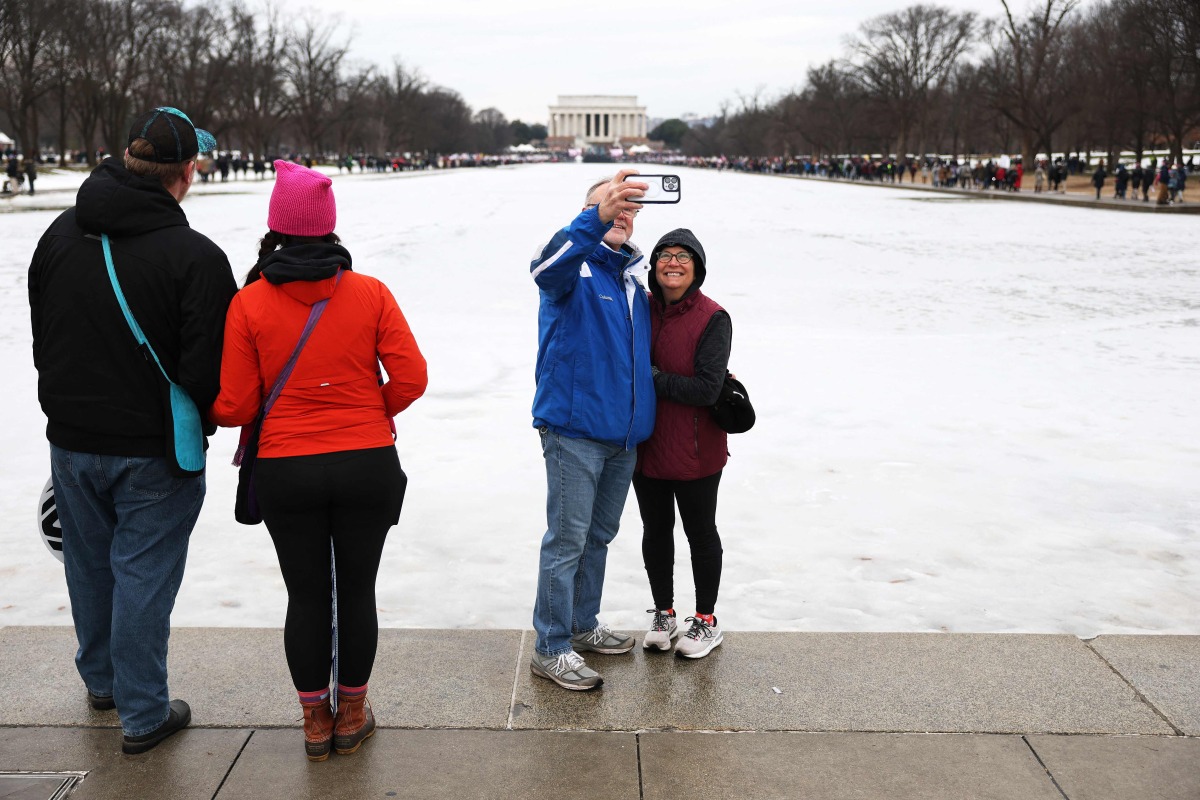 Protestors representing a variety of rights groups attend the 