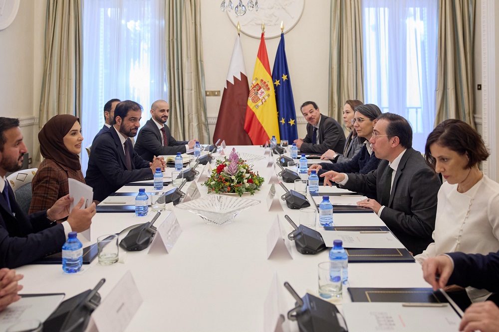 NHRC Chairperson H E Maryam bint Abdullah Al Attiyah meeting Minister of Foreign Affairs, European Union and Cooperation of Spain, H E Jose Manuel Albares in Madrid.
