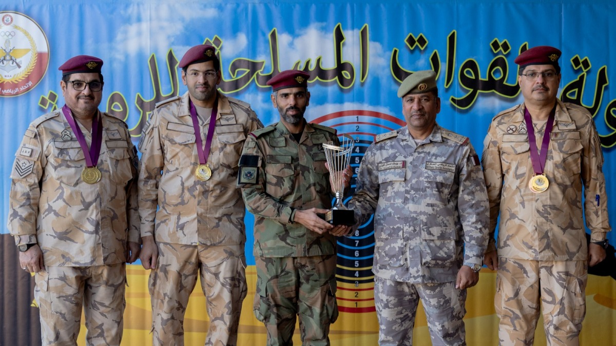 Chairman of the Military Sports Federation Brigadier General Yousef Dasmal Al Kuwari crowned the winners. 