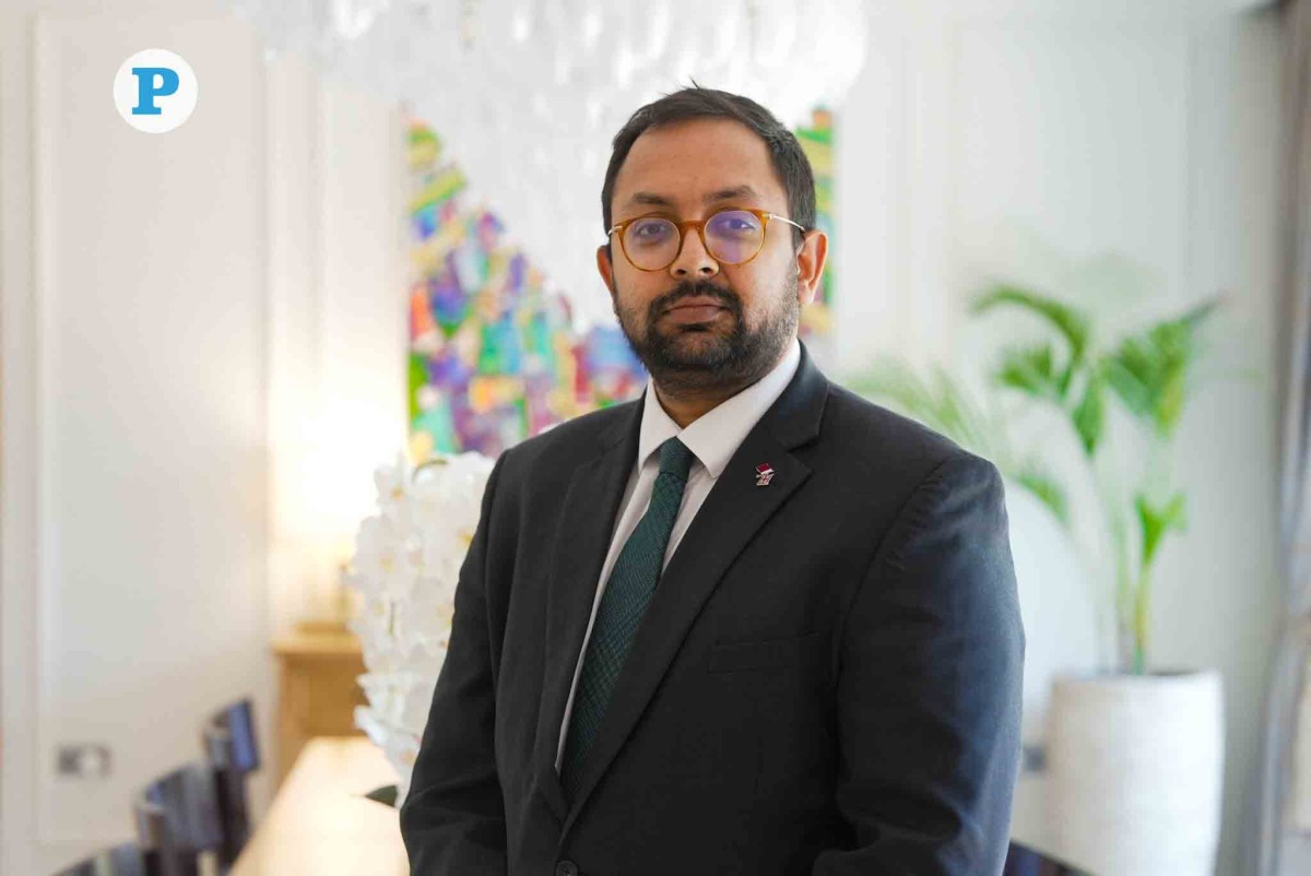 UK Ambassador to Qatar H E Neerav Patel during an interview with The Peninsula. Pic: Oussama Zerrougi/The Peninsula 