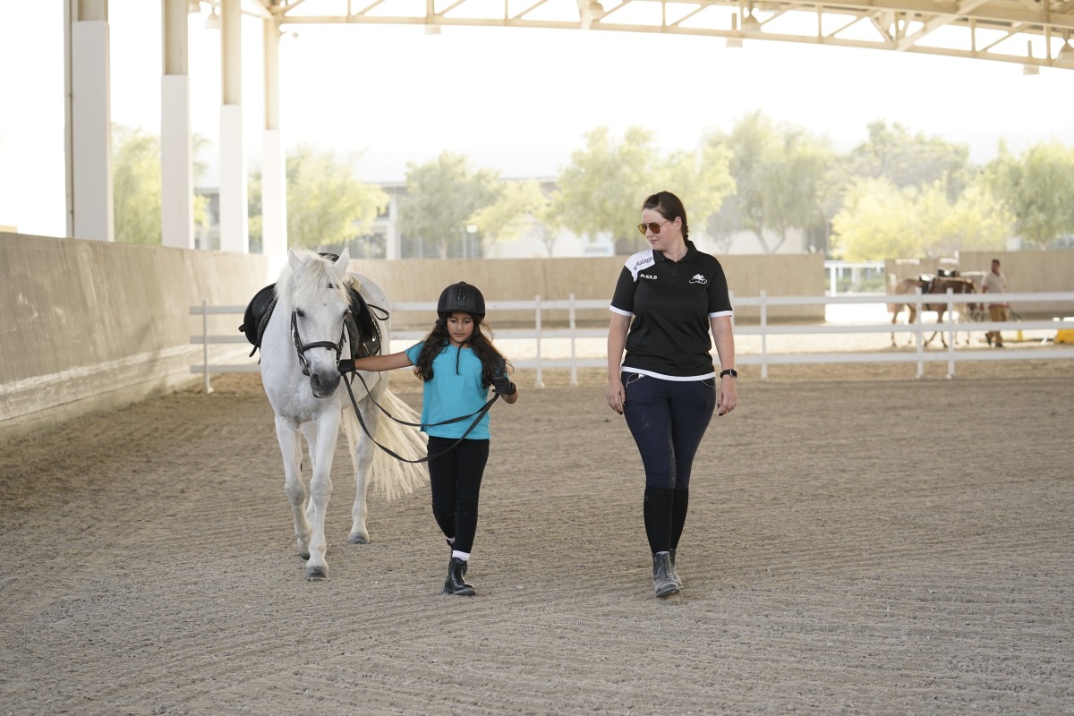 File photo of an educational visit that has allowed students to experience firsthand the world-class facilities at Al Shaqab.