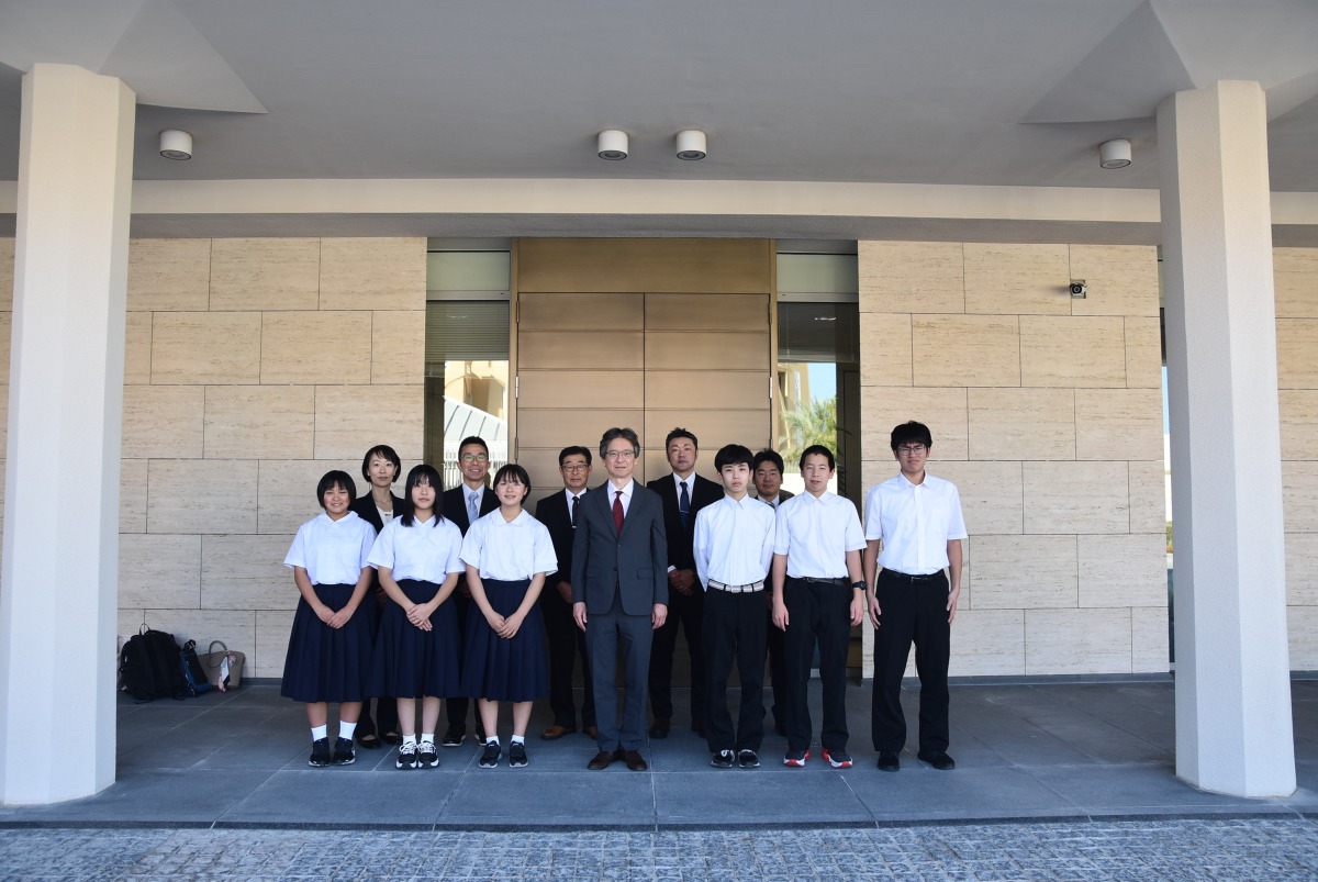  Japanese Ambassador H E Naoto Hisajima with members of the delegation.