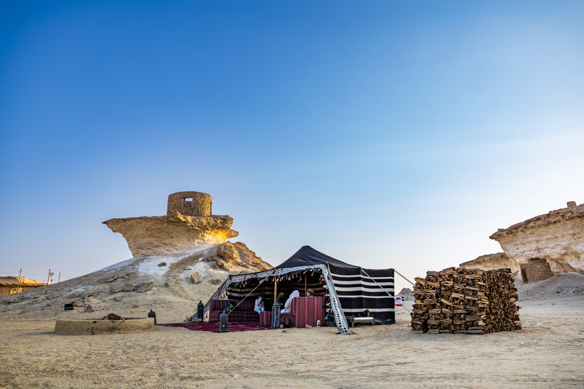 A desert activation at Ras Abrouq. 