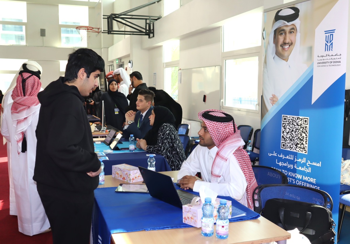 A view of the College Fair.