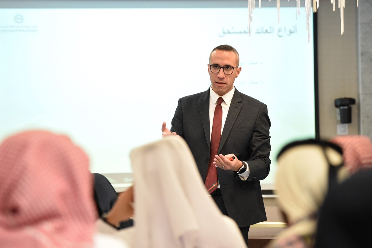 An official speaking during the training programme.