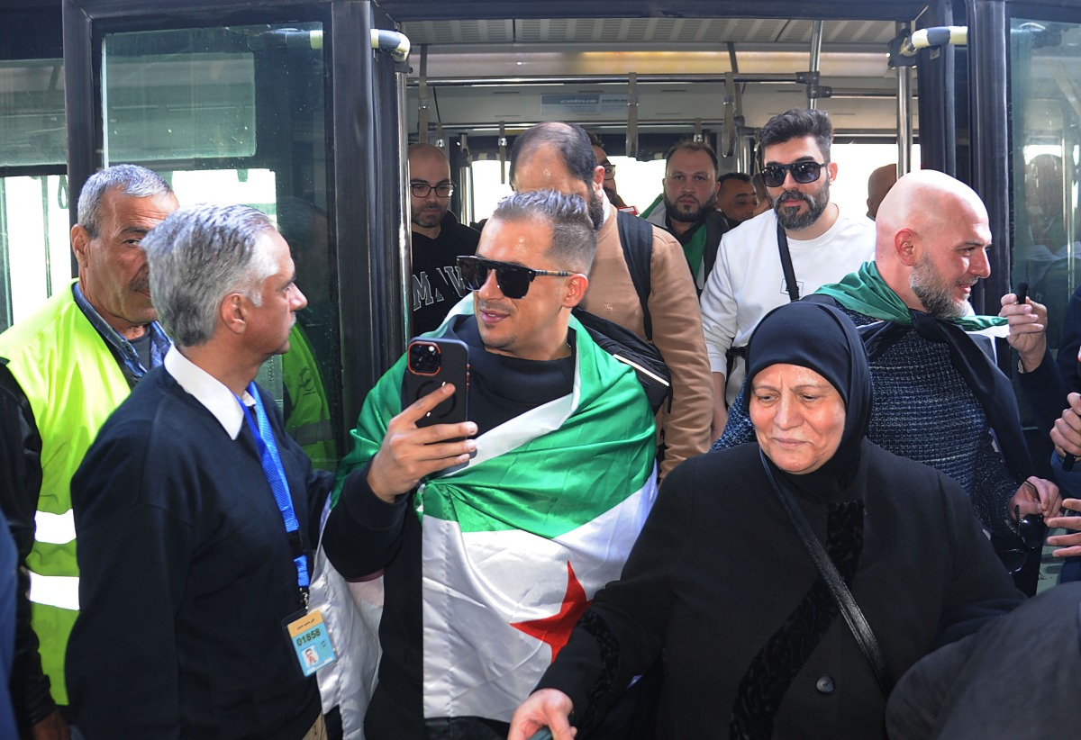 Passengers arrive at Damascus International Airport in Damascus, Syria, on Jan. 23, 2025. (Photo by Ammar Safarjalani/Xinhua)
