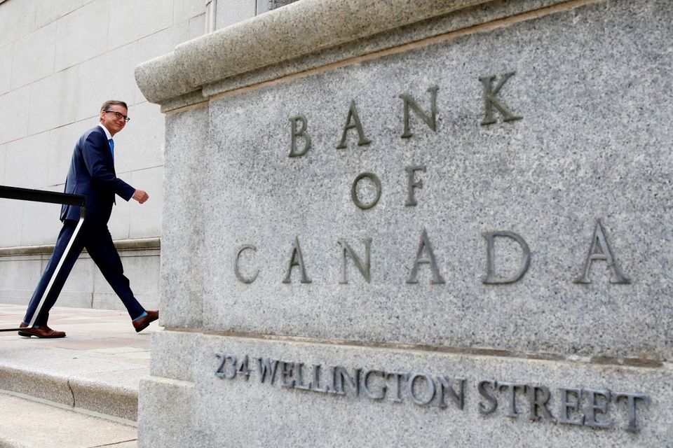 Governor of the Bank of Canada Tiff Macklem walks outside the Bank of Canada building in Ottawa, Ontario, on June 22, 2020. File Photo / Reuters