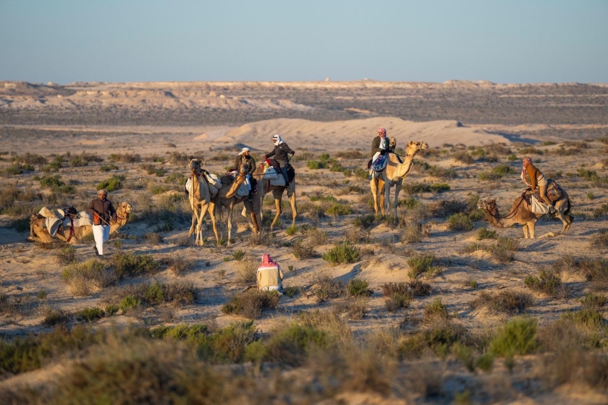 Participants at the hunting championship.