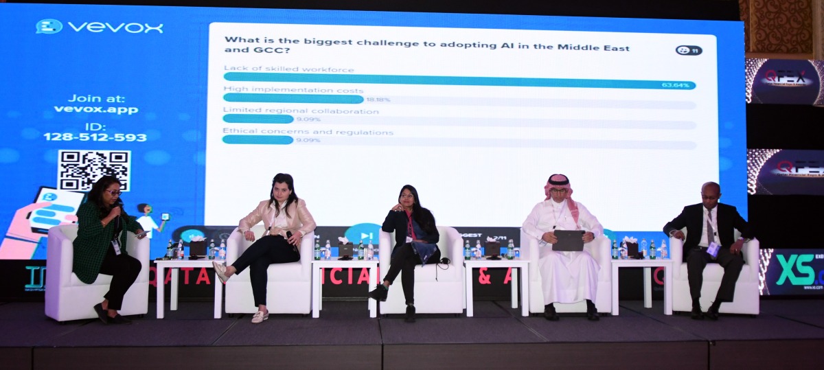 Panelists during the Innovation in Digital Economy Summit 2025 in Doha.