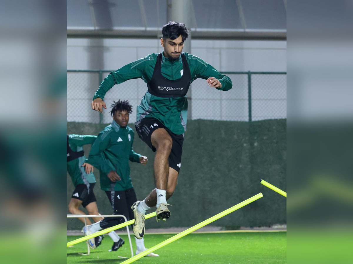 Al Wakrah players during a training session. 