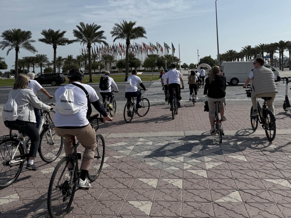 Participants taking part in the ride.