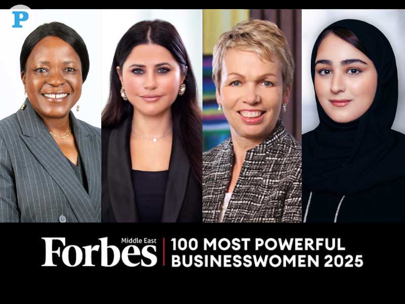 From left: Iyabo Tinubu-Karch, CEO of Sidra Medicine; Lana Khalaf, General Manager of Microsoft Qatar; Leonie Ruth Lethbridge, COO & Executive General Manager of Commercial Bank; and Sheikha Anwar bint Nawaf Al Thani, CEO of Al Faleh Educational Holding