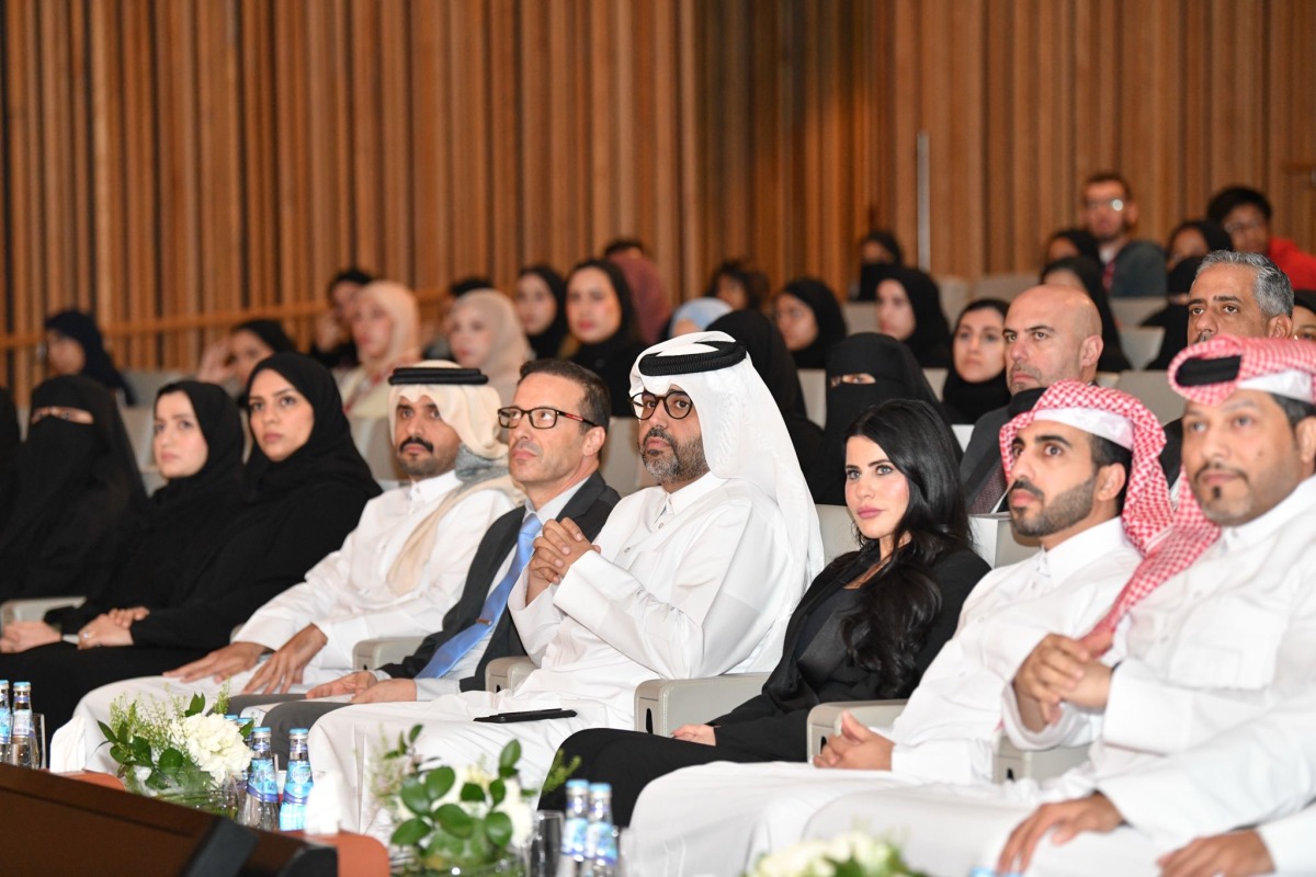 Officials and guests at the event. 