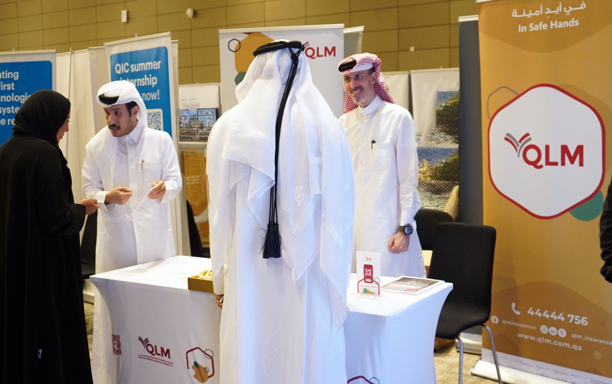 QLM officials during the 4th annual Education City career fair.