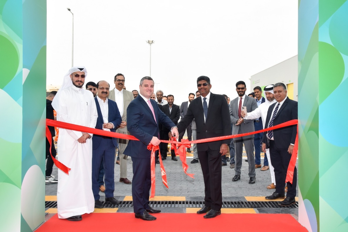 Officials during the launch of logistics hub in Ras Laffan.