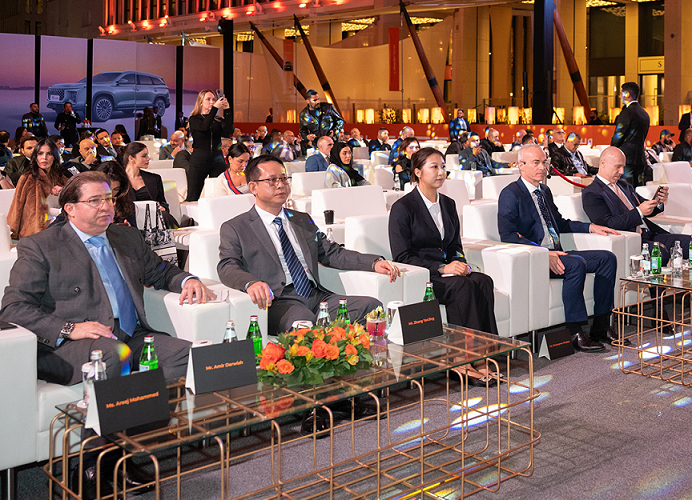 Officials during the launch event at Barahat Msheireb.