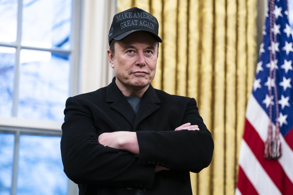 Elon Musk, shown in the Oval Office at the White House earlier this month. (Photo by Jabin Botsford/The Washington Post)