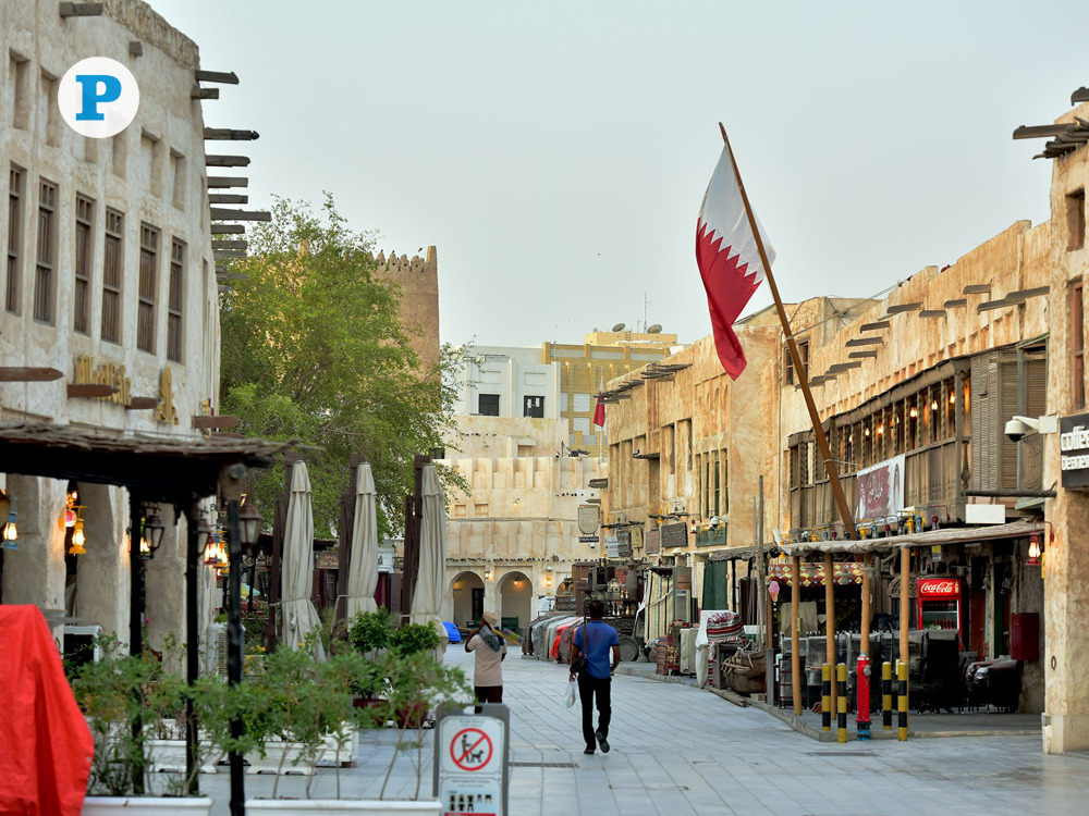 File photo of Souq Waqif during sunrise this morning. Picture by Abdul Basit / The Peninsula