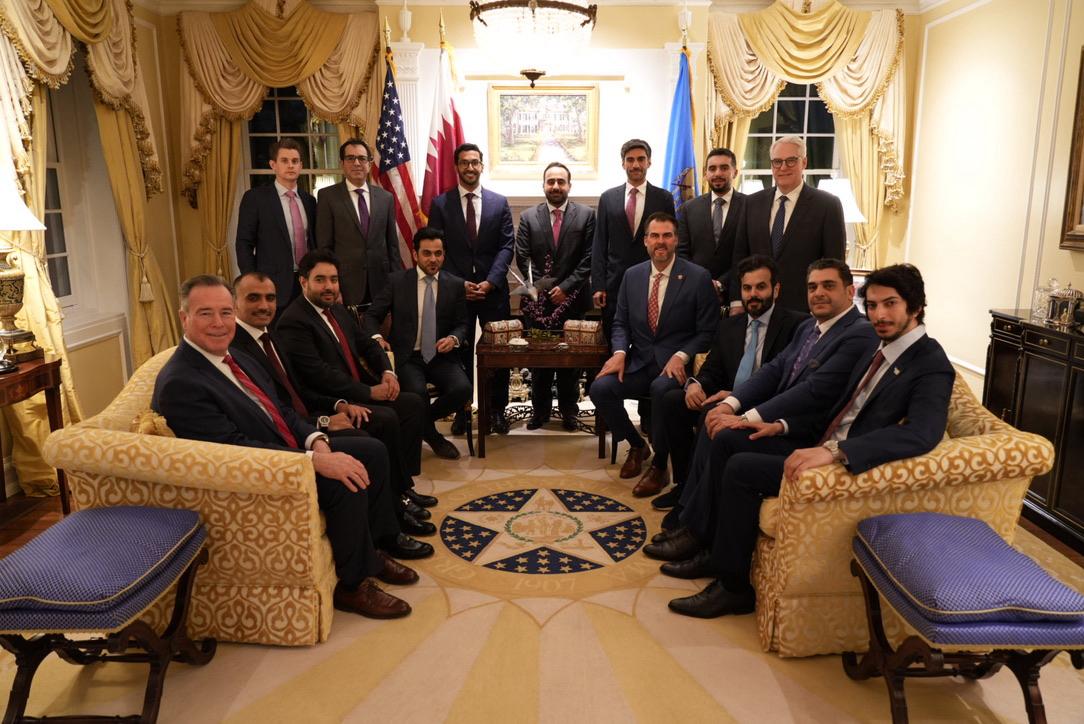 Members of the Qatari delegation in Oklahoma City.