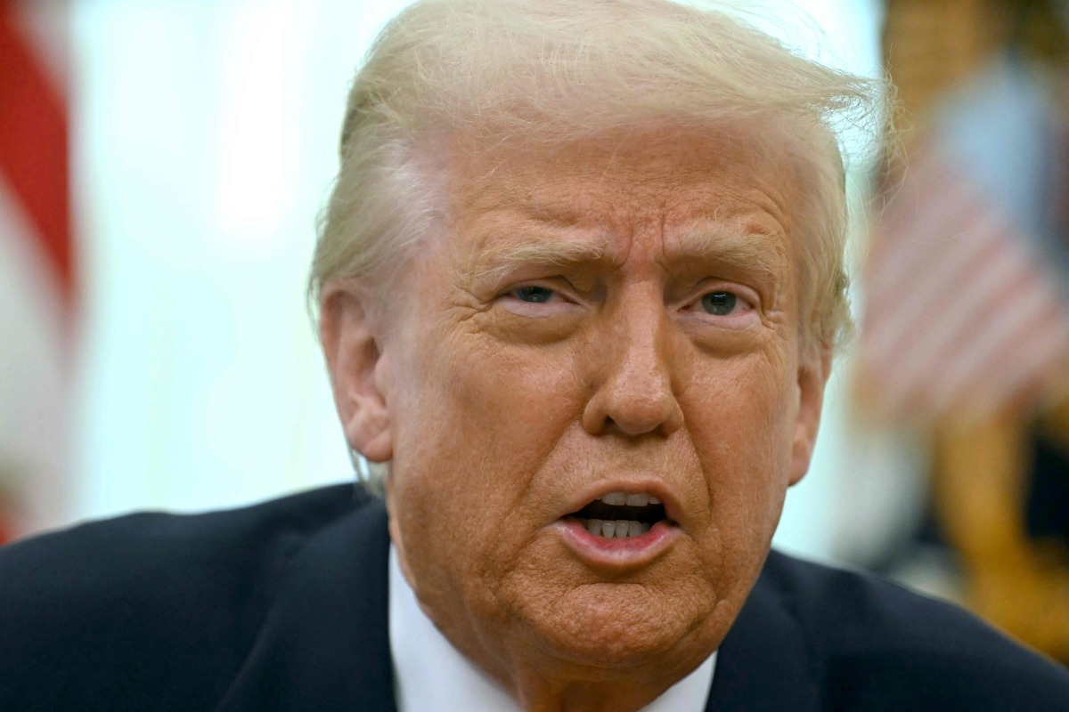 US President Donald Trump speaks from the Oval Office of the White House in Washington, DC, on March 7, 2025. (Photo by Jim WATSON / AFP)
