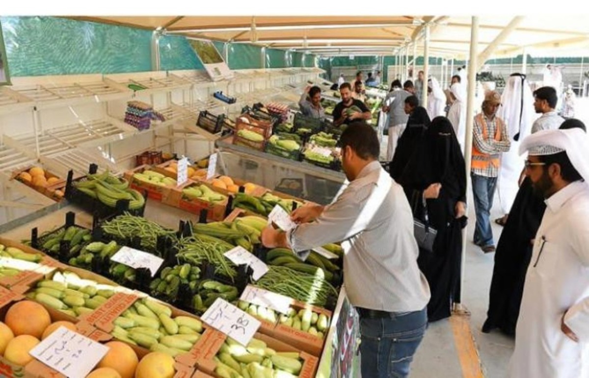 A view of a local farmer market.