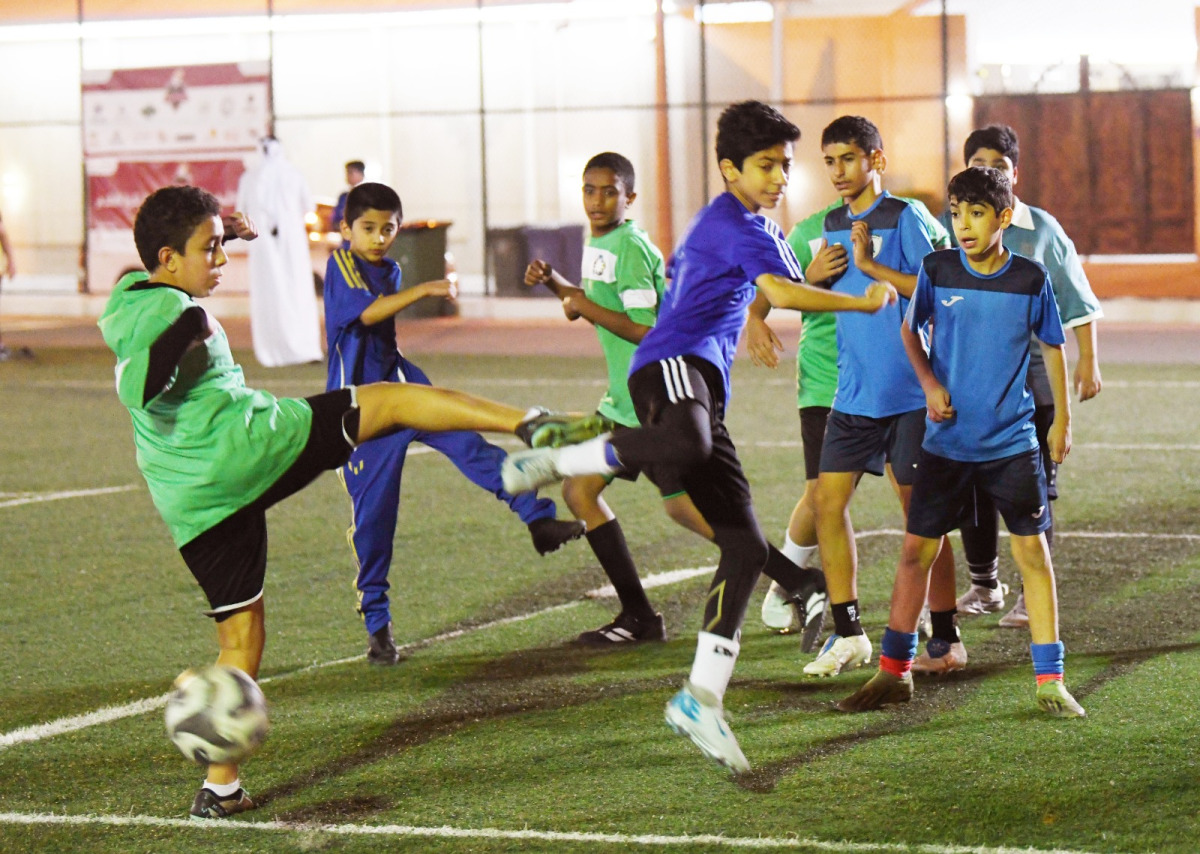 Action during the Al Thumama Ramadan Championship.