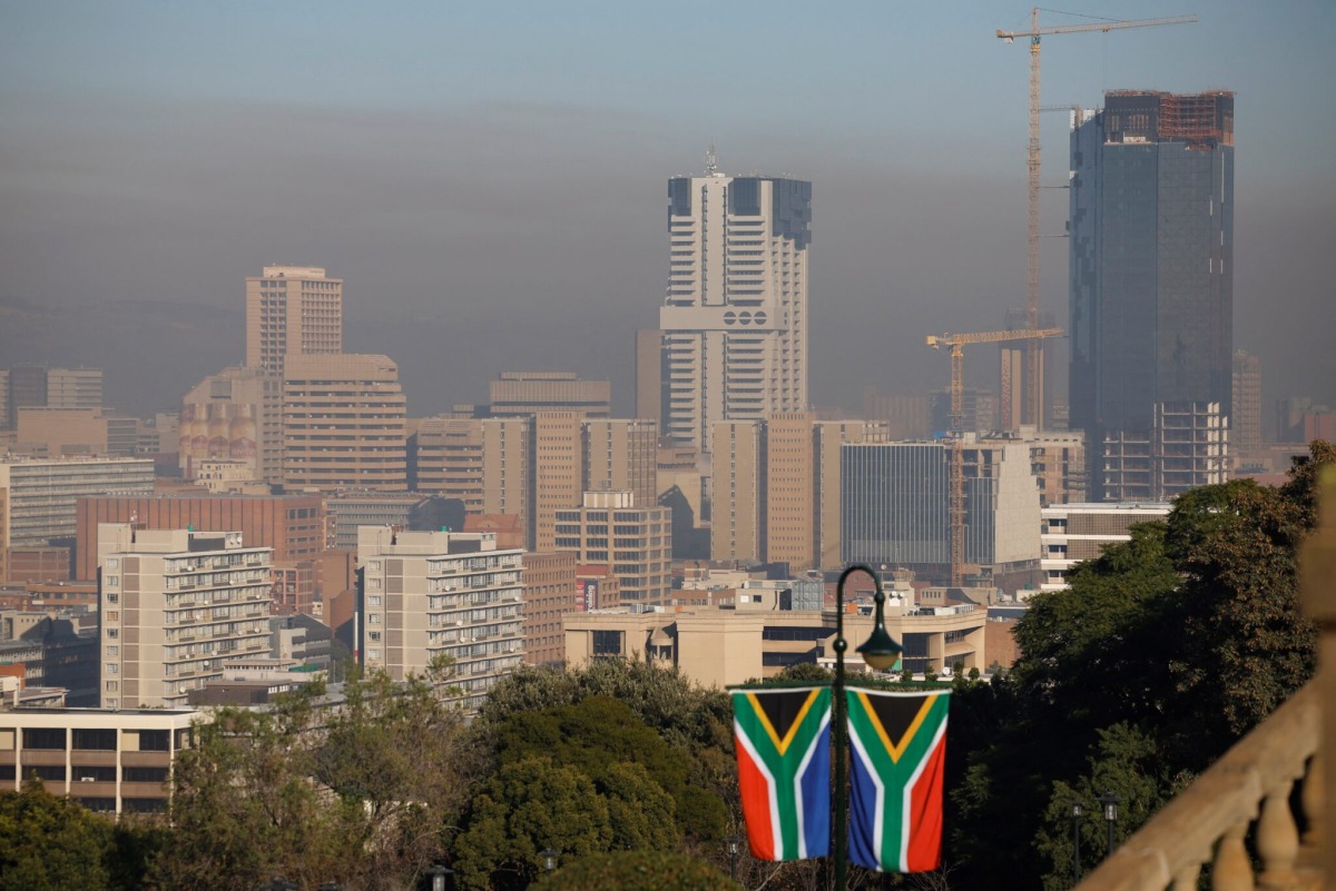 A general view of the Pretoria skyline in South Africa.